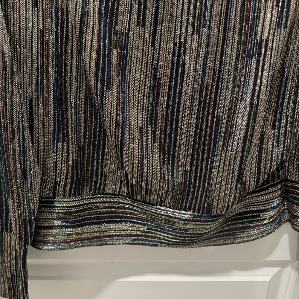 Ramy Brook Metallic Striped Blouse - Picture 5 of 6